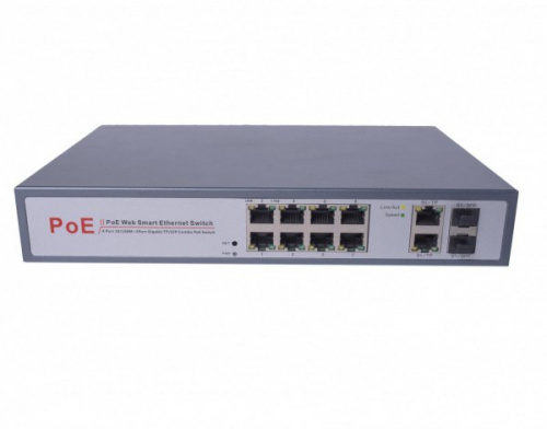 CO-SWP8FM Коммутатор 8-портовый Gigabit Ethernet с PoE CO-SWP8FM Коммутатор 8-портовый Gigabit Ethernet с PoE