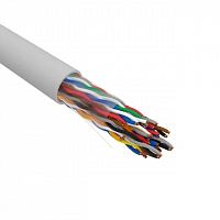 U/UTP, CAT 5е, ZH нг(А)-HF (LSZH), 25PR, 24AWG, INDOOR, SOLID, серый, РФ REXANT (01-1016-R)