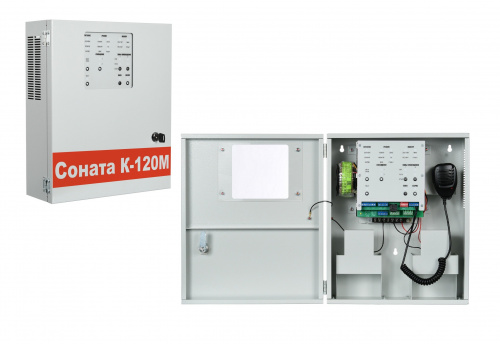 Соната-К-120М (с вн. микрофоном) Прибор управления речевыми оповещателями Соната-К-120М (с вн. микрофоном) Прибор управления речевыми оповещателями