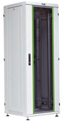 LN35-38U68-G (серый) Шкаф сетевой 19", стеклянная передняя дверь