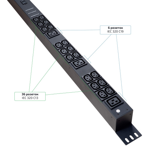 SMART-PDU-32-1P-36C13-6C19-I309-CM (12601c) фото 2