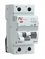 DVA-6 1P+N 25А C 30мА A 6кА AVERES (rcbo6-1pn-25C-30-a-av) Дифференциальный автоматический выключатель