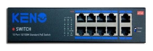 KN-SW802POE+ Коммутатор с питанием по PoE