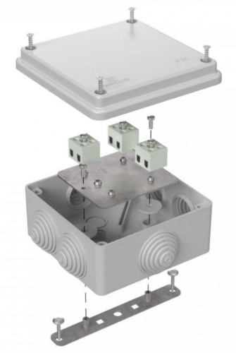 Коробка огнестойкая для о/п 100х100х50 (40-0300-7035-FR1.5-6) Коробка огнестойкая