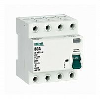 УЗО-03 ВДТ 4P 80А 30мА AC 6кА (14237DEK) Автоматический выключатель дифференциальный (УЗО)