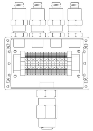 КВМК 1606 Коробка коммутационная взрывозащищенная
