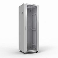 Шкаф телекоммуникационный 19" напольный 42U 600х800 мм, передняя дверь стекло, задняя дверь металл, RAL 7035 (состоит из 3 частей) (04-2306)