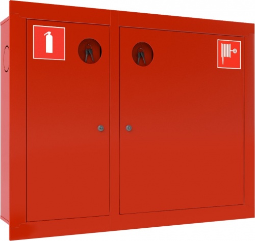 Ш-ПК-О-002ВЗК (ПК-315ВЗК) Шкаф пожарный встраиваемый закрытый красный