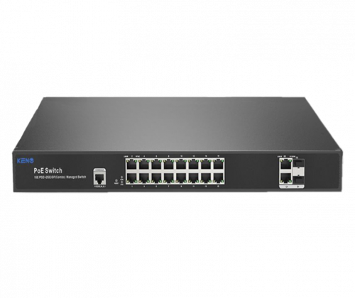 KN-SW1602SFP/M2 Коммутатор с питанием по PoE