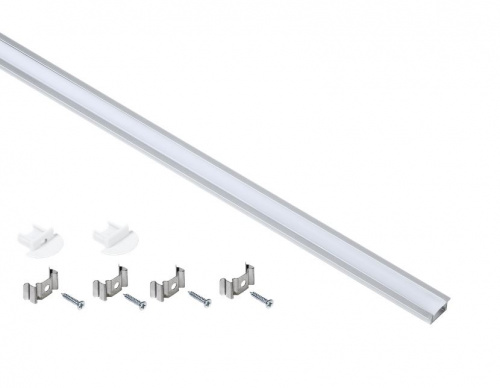 Профиль алюминиевый для LED ленты 2207 2м опал (LSADD2207-SET1-2-V4-1-08) Профиль для LED ленты