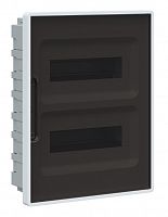 Щиток встраиваемый с дверцей 24 модуля белый FRAME с 4 шинами PEN (F24B3WD)