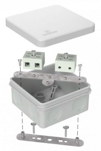 Коробка огнестойкая для о/п двухкомпонентная 80х80х40 (60-0210-7035-FR10.0-4) Коробка огнестойкая