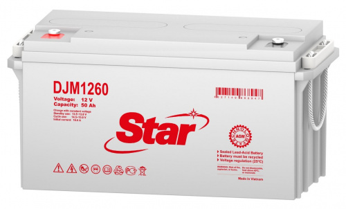 STAR DJM1260 Аккумулятор герметичный свинцово-кислотный фото 2 STAR DJM1260 Аккумулятор герметичный свинцово-кислотный фото 2