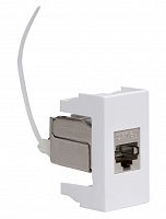 Розетка RJ-45 Viva 1 модуль кат.6A белая (45078) Розетка компьютерная экранированная с одним разъёмом