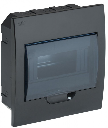 Корпус пластиковый встраиваемый KREPTA ЩРВ-П-8 IP41 черный (MKP12-V-08-41-K02)