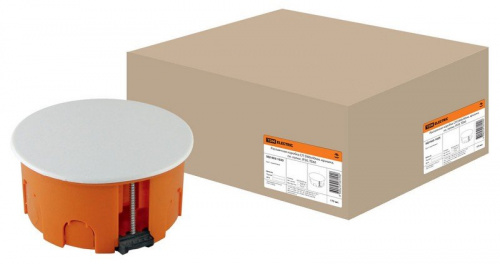 Распаячная коробка СП D80х40мм, крышка, пл. лапки, IP20, TDM (SQ1403-1025) Распаячная коробка СП