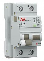 DVA-10 1P+N 16А C 30мА AC 10кА AVERES (rcbo10-1pn-16C-30-ac-av) Дифференциальный автоматический выключатель