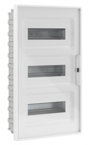 Щиток встраиваемый с дверцей 36 модулей белый FRAME с 4 шинами PEN (F36B3WT)