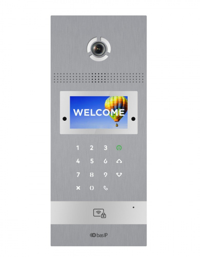 AA-12FBI SILVER (проект) Вызывная панель подъездного IP-домофона