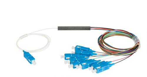 NMF-SPP1X8A1-SCU-M Сплиттер планарный 1x8, 9/125мкм, SC/UPC, 0.9 мм