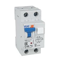 OptiDin D63-22C32-A 2п C 32А 30мА тип A 6кА УЗ, КЭАЗ (333145) Дифференциальный автоматический выключатель