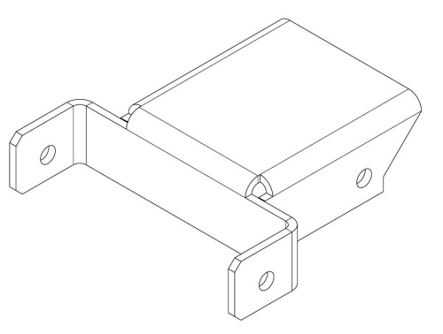 PERCo-MB-16.5 Накладка Н-образная