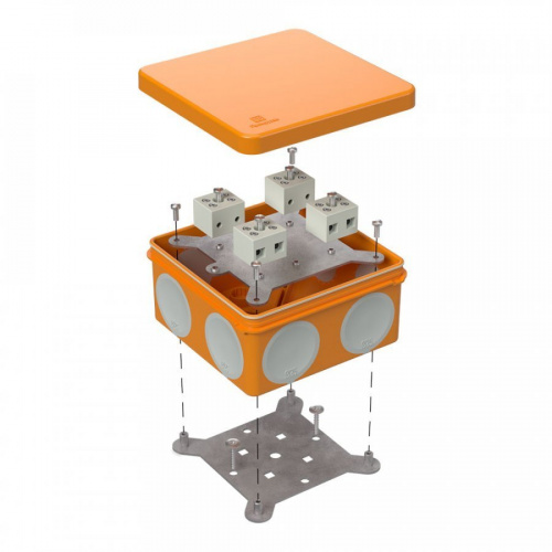 Коробка огнестойкая 100х100х50 (60-0300-FR2.5-8) Коробка огнестойкая для открытой установки