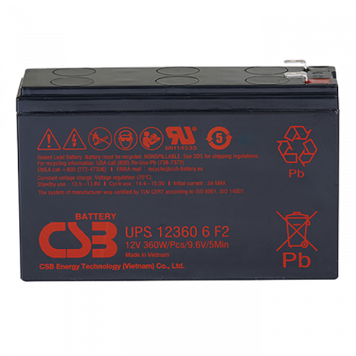 CSB UPS 123606 Аккумулятор герметичный свинцово-кислотный