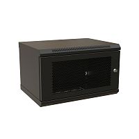WR-TW-0645-SD-RAL9004 Шкаф телекоммуникационный 19" настенный 6U