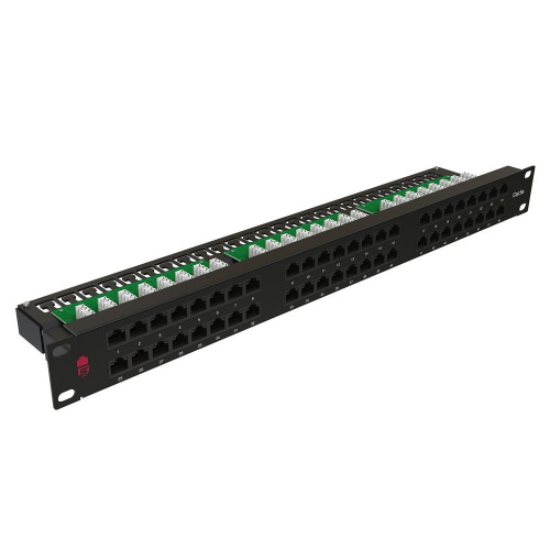 PP 1901U.S485EU.M (19650s) Патч-панель высокой плотности 19", 1U, 48 портов RJ-45, категория 5e, Dual IDC PP 1901U.S485EU.M (19650s) Патч-панель высокой плотности 19", 1U, 48 портов RJ-45, категория 5e, Dual IDC