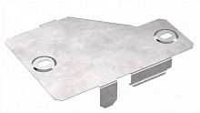 Крышка переходника правого Стандарт INOX (AISI 409) 100х50 (0,7 мм) (PR16.5902) (Промрукав)