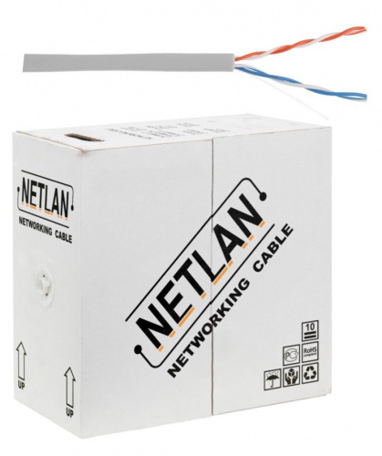 U/UTP 2pair, Cat5, In, PVC, CCA (CCA-UU002-5-PVC-GY) Кабель «витая пара» (LAN) для структурированных систем связи U/UTP 2pair, Cat5, In, PVC, CCA (CCA-UU002-5-PVC-GY) Кабель «витая пара» (LAN) для структурированных систем связи