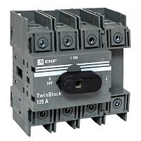 Рубильник 125A 4P с рукояткой управления для прямой установки TwinBlock (tb-125-4p-f)