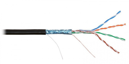 F/UTP 4pair, Cat5e, Solid, Out, PE (NKL 4700B-BK) Кабель «витая пара» (LAN) для структурированных систем связи