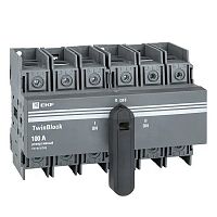 Рубильник 100A 3P реверсивный с рукояткой для прямой установки TwinBlock (tb-s-100-3p-rev)