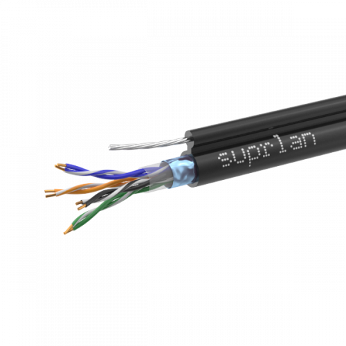 FTP Cat.5e 4x2xAWG24 Cu PE Outdoor T-FG8 (трос) Standard (01-1026-1) Кабель «витая пара» (LAN) для структурированных систем связи FTP Cat.5e 4x2xAWG24 Cu PE Outdoor T-FG8 (трос) Standard (01-1026-1) Кабель «витая пара» (LAN) для структурированных систем связи