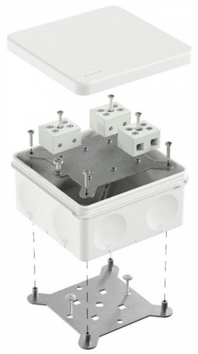Коробка огнестойкая о/п двухкомпонентная 100х100х50 Е15-Е120 (60-0300-9003-FR10.0-6) Коробка огнестойкая HF