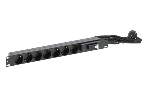 БР-7SCH-16А-AB16-Ш-3SCH (130411-02074) Блок розеток 19"