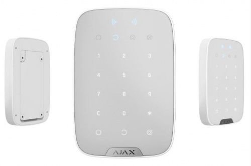 Ajax KeyPad Plus (white) Беспроводная сенсорная клавиатура