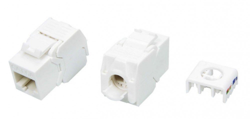 KJ8-8P8C-C6A-180-TLS-WH Вставка Keystone Jack RJ-45 KJ8-8P8C-C6A-180-TLS-WH Вставка Keystone Jack RJ-45