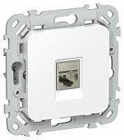 FLITE Розетка компьютерная RJ45 кат 6 STP РК6-1-1-ФлБ скрытой установки белый (FI-K11-2-K01)