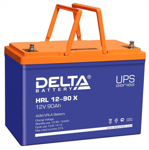 Delta HRL 12-90 X Аккумулятор герметичный свинцово-кислотный Delta HRL 12-90 X Аккумулятор герметичный свинцово-кислотный